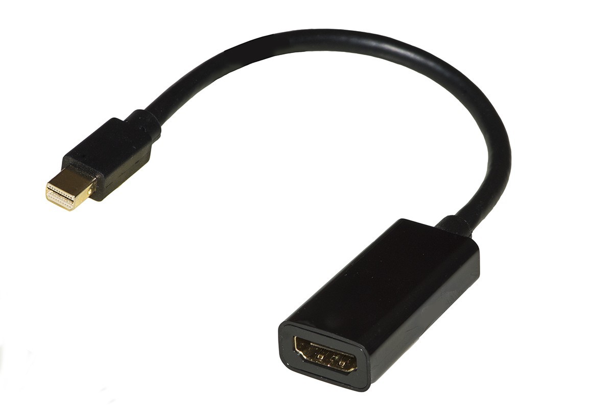 ADATTATORE MINI DISPLAYPORT MASCHIO - HDMI® FEMMINA CONTATTI DORATI 4KX2K60HZ HD