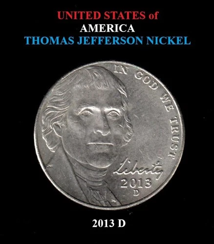 2013-D Jefferson Nickel — photo from the most recent tracked eBay sale