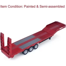 Plastic Semi Trailer Flatbed HUINA 1502 for 1/18 Tractor Truck 1501 Upgrade Part