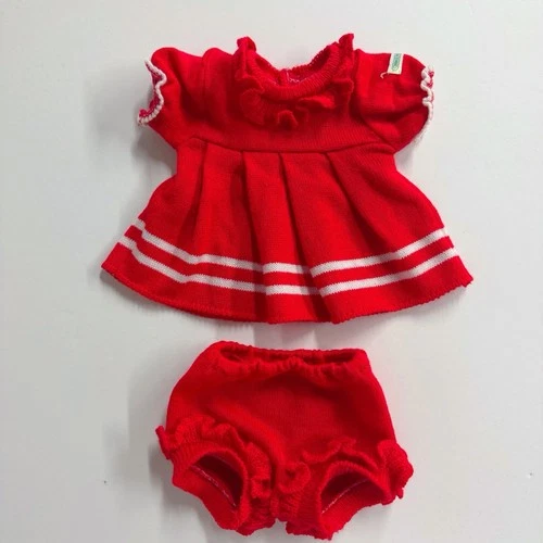 Vintage Jesmar Cabbage Patch Kid Red Knit Sweater Dress Spain