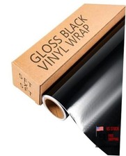 Car Vinyl Wrap Roll Automotive Wrapping Film for Car Body 5ft x 5ft Gloss Black