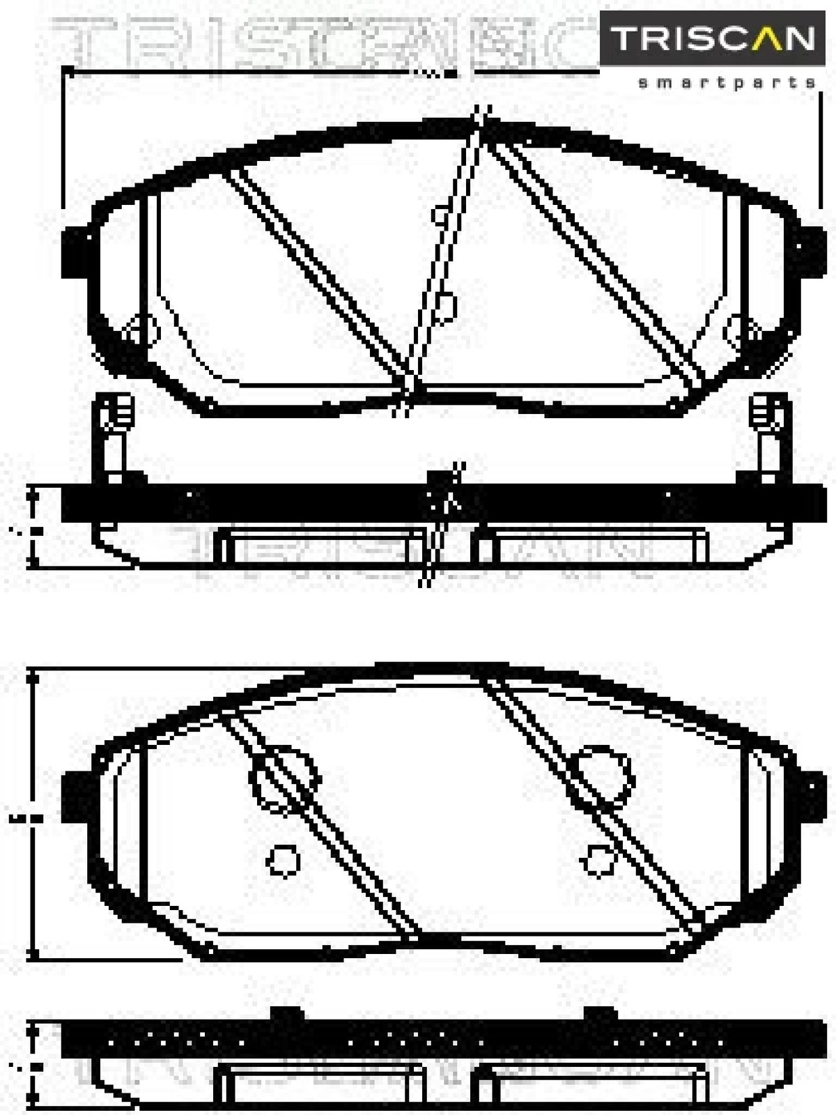 Triscan Bremsbelagsatz, Scheibenbremse 8110 18013 Für Kia - Bild 5