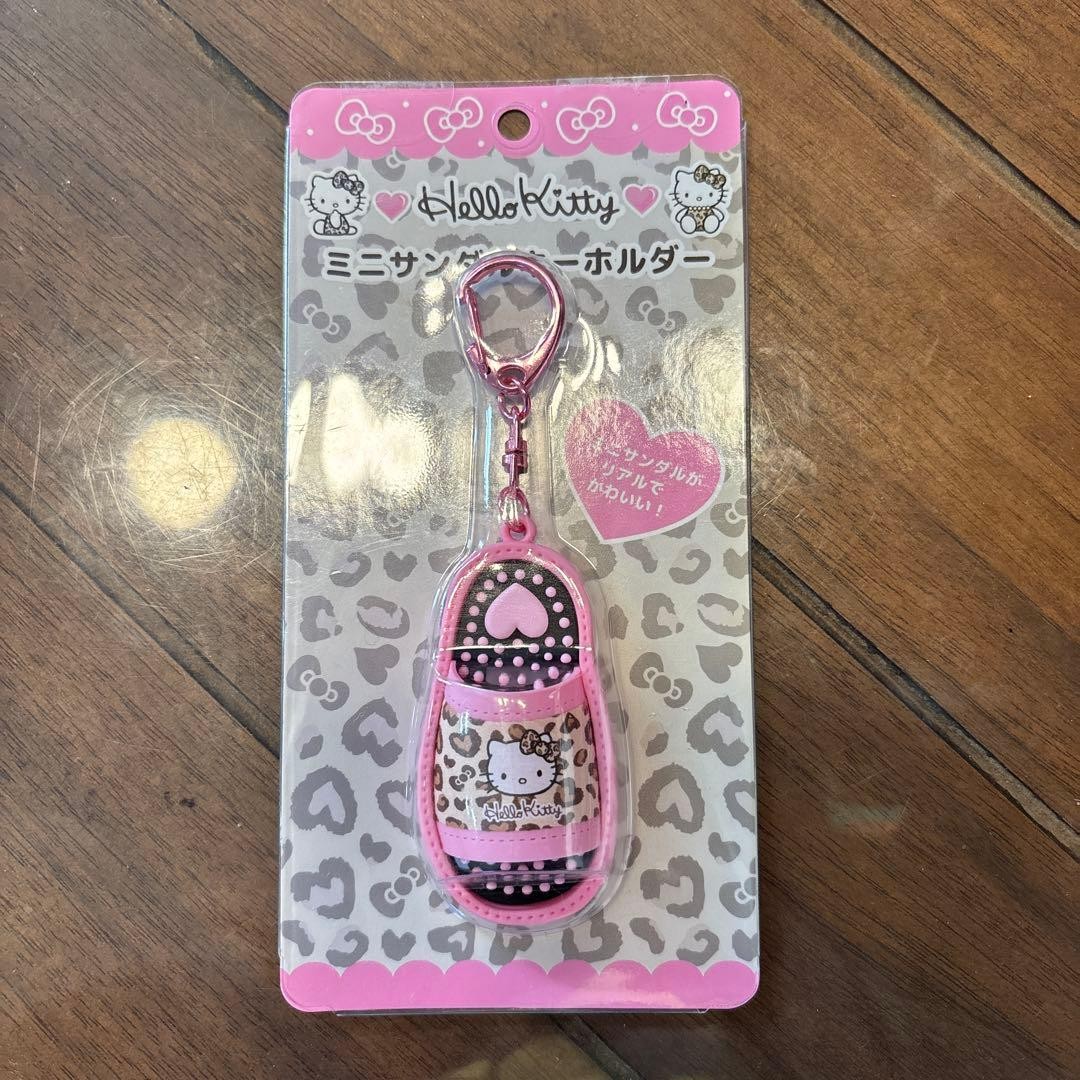 Hello Kitty Leopard Print Charm Pink PVC Jewelry