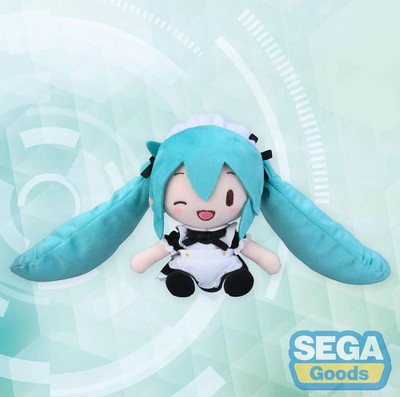 Hatsune Miku Project Diva Arcade Fuwa Petit Mini Plüsch Figur Miku Maid Ver. EX