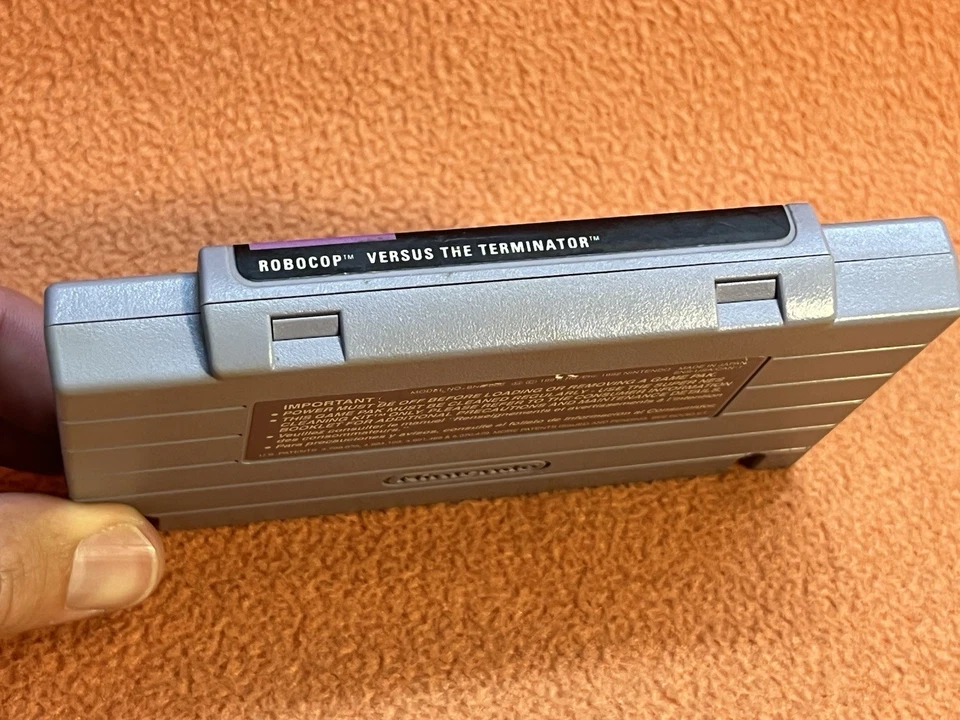 Robocop vs Terminator Super Nintendo SNES Original Authentic Game! - Image 4 of 4