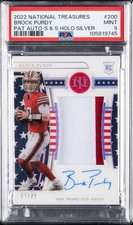 BROCK PURDY 2022 NATIONAL TREASURES #200 STARS STRIPES ROOKIE PATCH AUTO /25 RPA