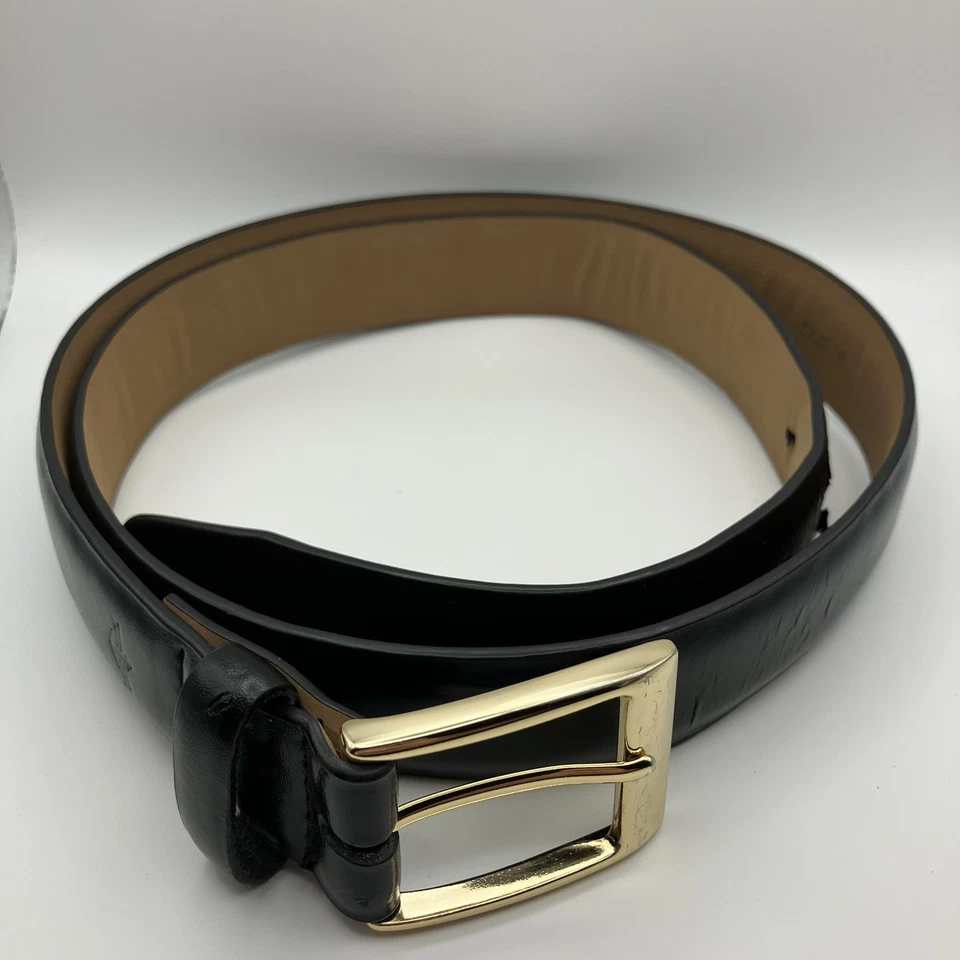 Cinturón para mujer Dockers - cuero negro 36-37" (1,25 pulgadas de ancho) Foto 4 de 4