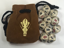 White Wolf Dice Werewolf The Forsaken Werewolf - The Forsaken - 10 Dice w/Bag NM