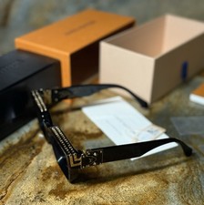 Louis Vuitton Sunglasses 1.1 Millionaire Z1165E Men'Accessories Black Gold Boxed