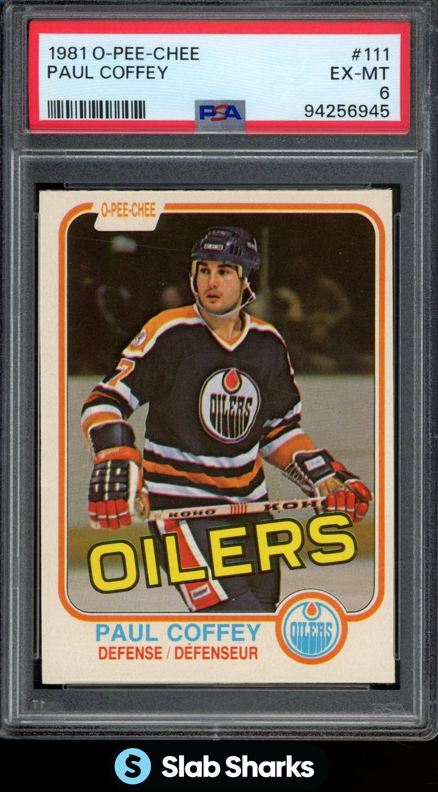 Paul Coffey trading card