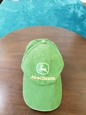 John Deere Hat Cap One Size Green Adjustable Snapback Kids 100 Cotton Tractor
