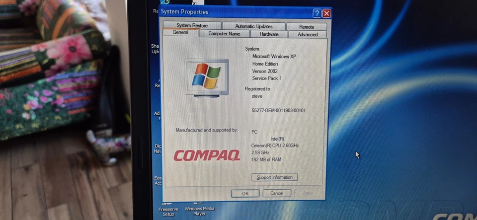 Compaq Presario 2500 Laptop Vintage Retro - Image 4 of 4