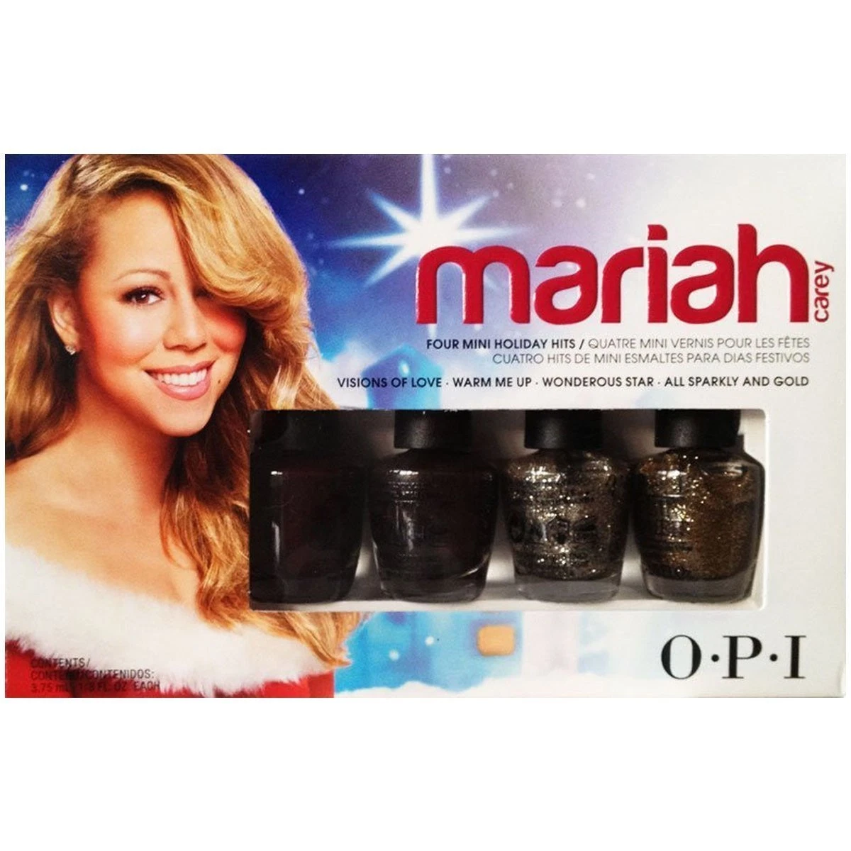 OPI Nail Polish - Mariah Carey Xmas Holiday Collection Mini Lacquers 4 x 3.75ml