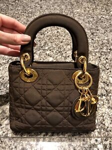 mini lady dior satin