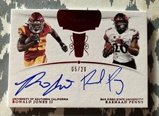 2018 FLAWLESS Ronald Jones Rashaad Penny RC DUAL Auto USC RPA #5/20 SSP Signed