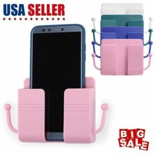 Wall Mounted Storage Box Mobile Phone Plug Organizer Holder Remote Control Case