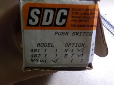 NEW SDC Push Switch 404U  *FREE SHIPPING*
