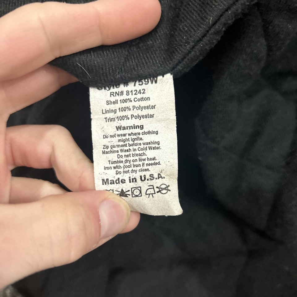 Vtg Country Tuff Mens Large Canvas Hooded Work Jacket eBay