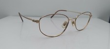 Vintage Marchon T2004 Brown Gold Oval Japan Sunglasses FRAMES ONLY