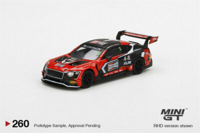 MINI GT　ベントレー コンチネンタル GT3　2018 BLANCPAIN MINI GT 1:64 Bentley Continental GT3 #5 Winner 2018 Blancpain GT
