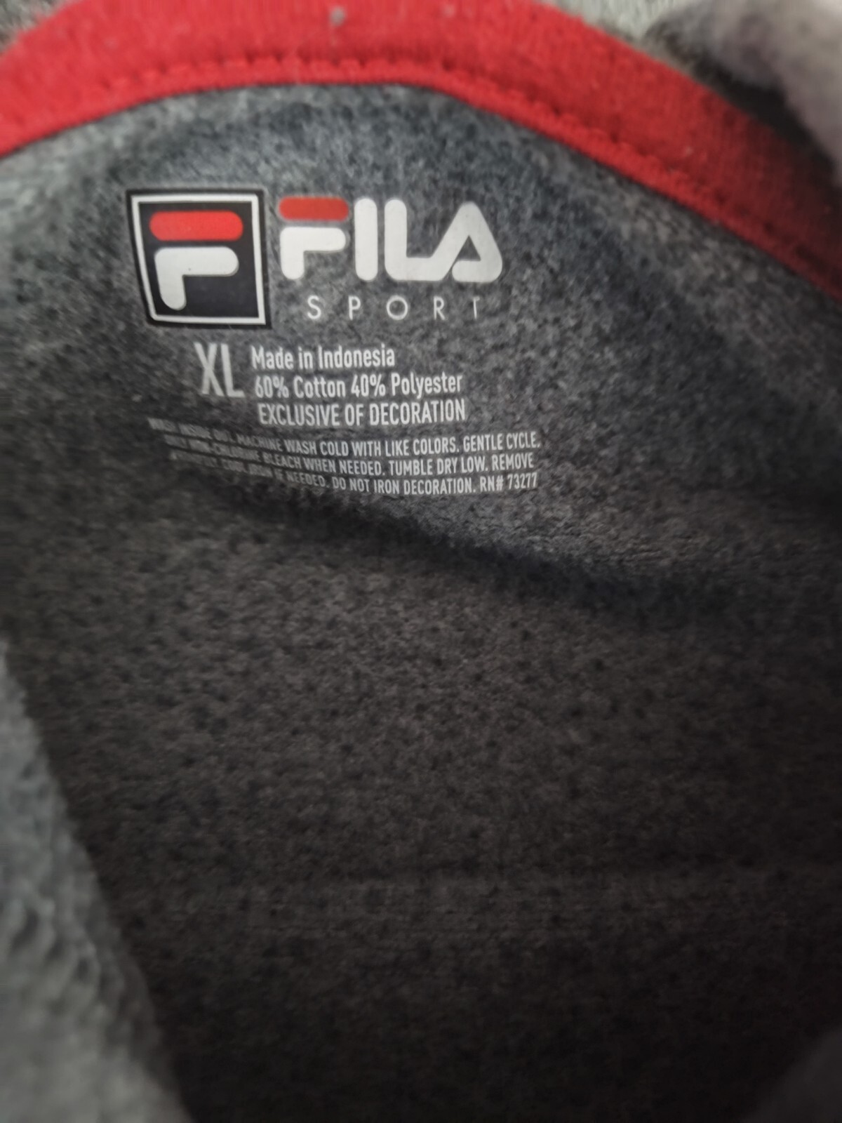 Felpa con cappuccio Fila Sport con tasche... XL 46" petto lunghezza 251⁄2 .S6 5.