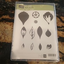 Stampin Up Rubber Stamp Set of 12 Build a Blossom