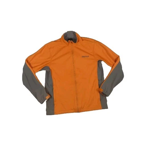 Marmont LG Orange & Gray Windstopper Full Zip Pockets Jacket. EUC