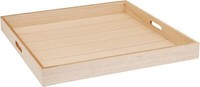 Xxl Tablett Serviertablett Holztablett Dekotablett Mit Griff 56Cm Serviertablett