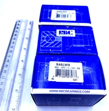 RBC Bearings Lot of 3 Needle Bearings S48LWX NIB