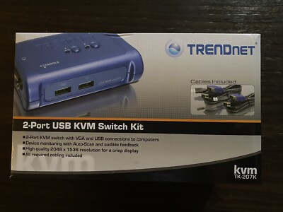 TRENDnet Tk207 2-port USB KVM Switch Cable Kit