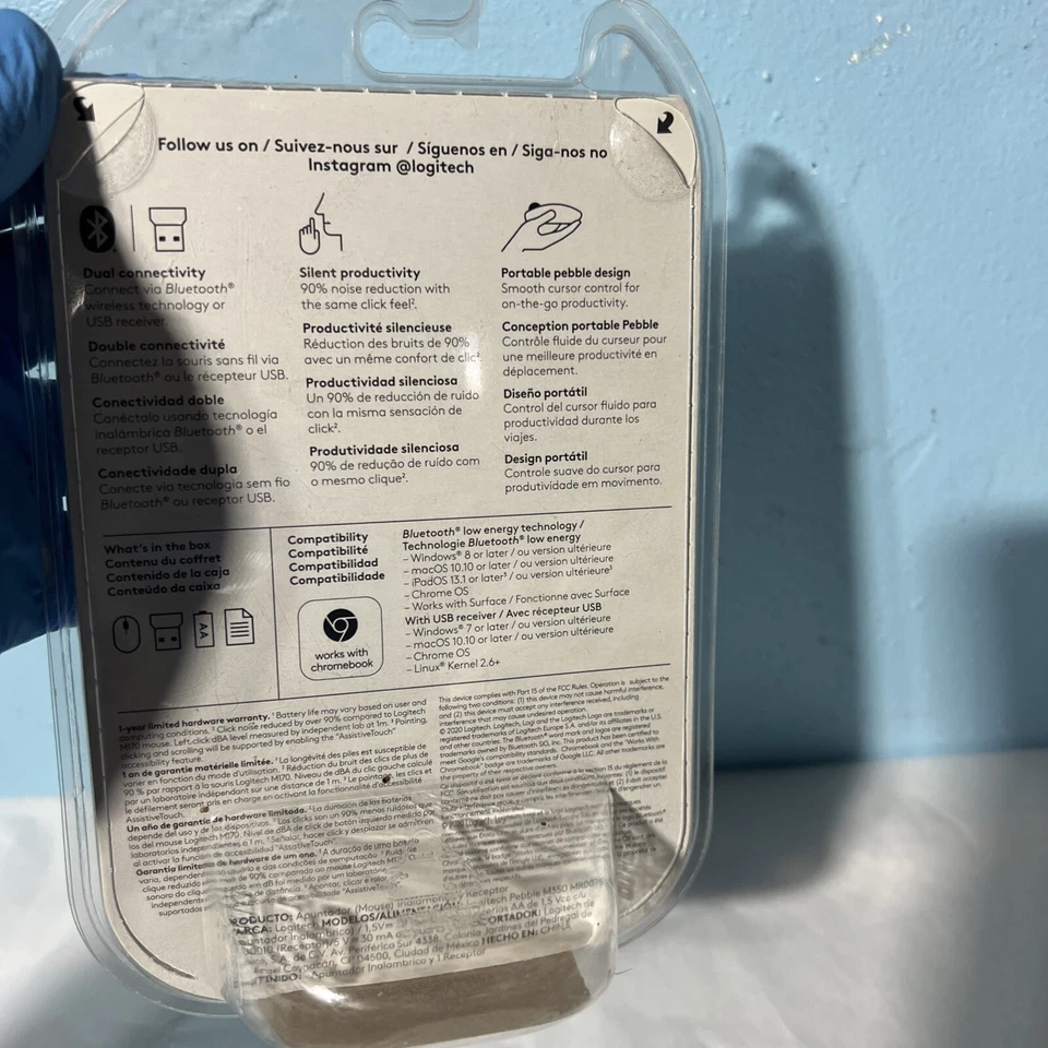 Logitech 910-005769 Pebble M350 Wireless Mouse [rose] (910005769) - Image 3 of 4