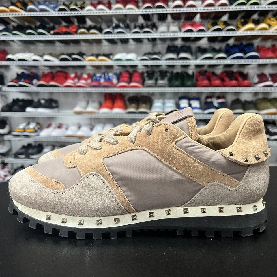 Valentino Garavani Flycrew с заклепками замшевые дизайнерские женские размер ЕС 40 США 10 без стельки - Изображение 3 из 4