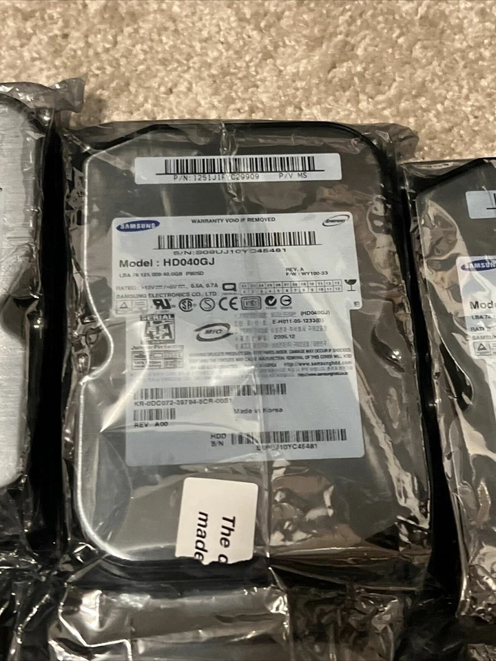 x7 Samsung Spinpoint HD040GJ P 40GB 7200RPM 3.5" SATA Desktop HD Hard Drive HDD - Image 4 of 4