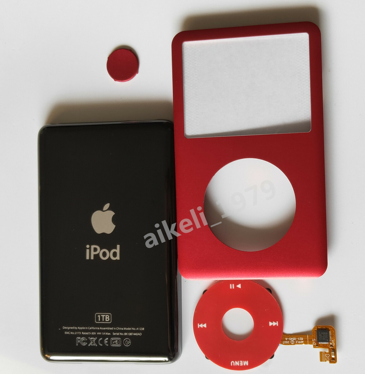 Apple iPod Classic 7th Gen Thick Back Cover & Face Cover