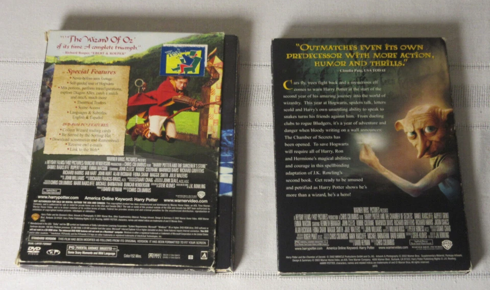 Lot Of Harry Potter DVDs The Sorceror's Stone & Chamber of Secrets - Image 4 of 4