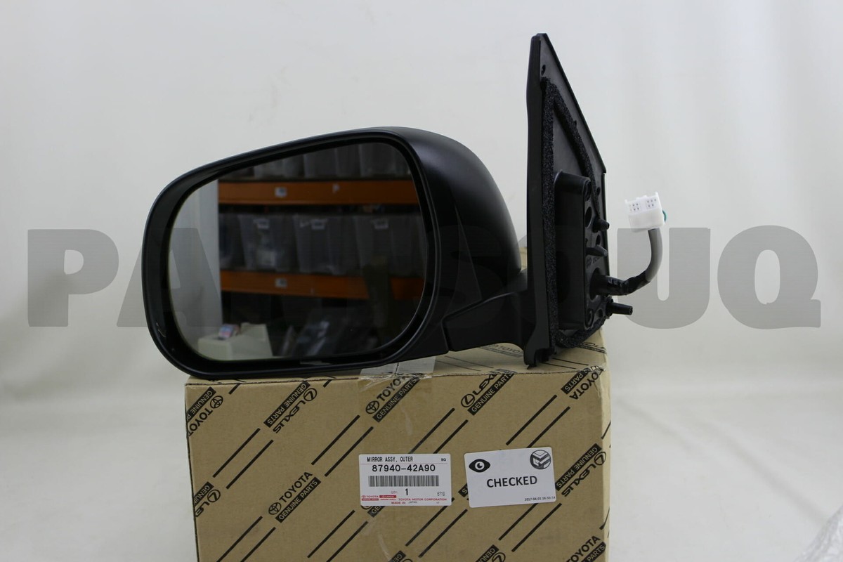 8794042A90 Genuine Toyota MIRROR ASSY, OUTER REAR VIEW, LH 87940