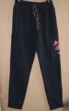 Adidas Mens Zip Essentials Brandlove Cargo Jogger Fleece Sweatpant Pockets Small