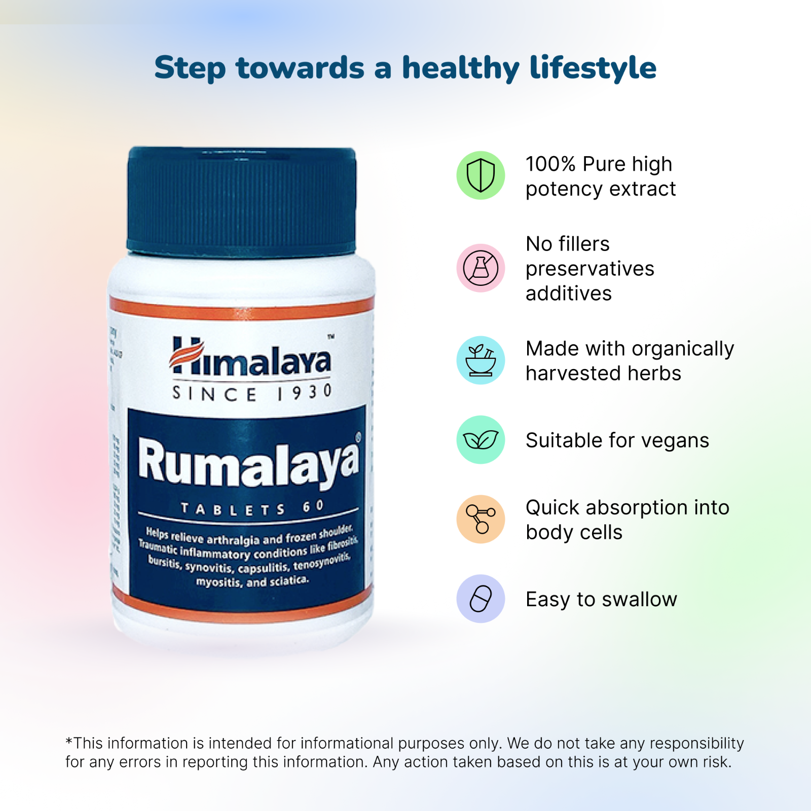 Rumalaya Himalaya 60 Tabs Joint Support, Herbal Arthritis Relief, Musculoskele eBay