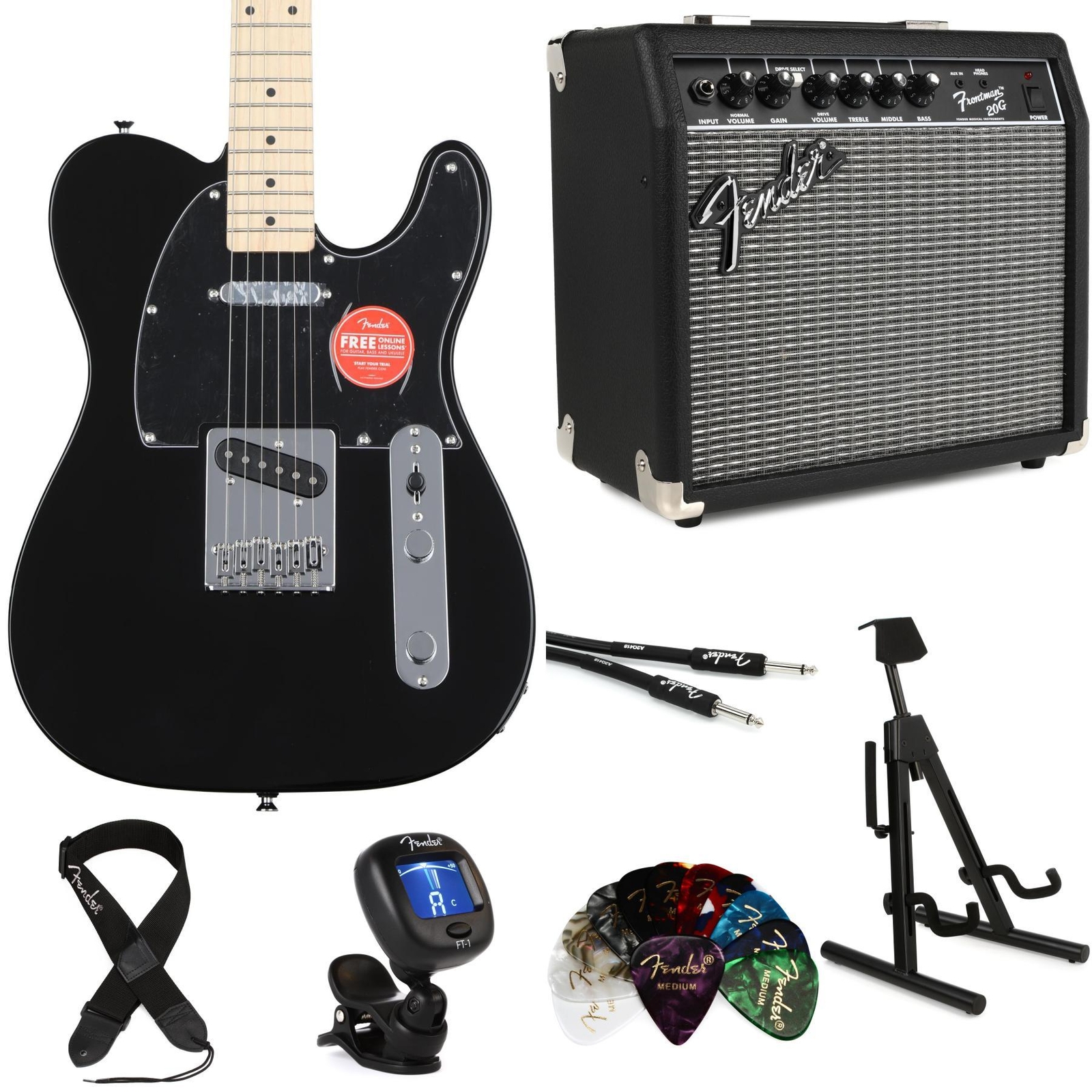 Squier Affinity Series Telecaster Electric Guitar and Frontman 20G