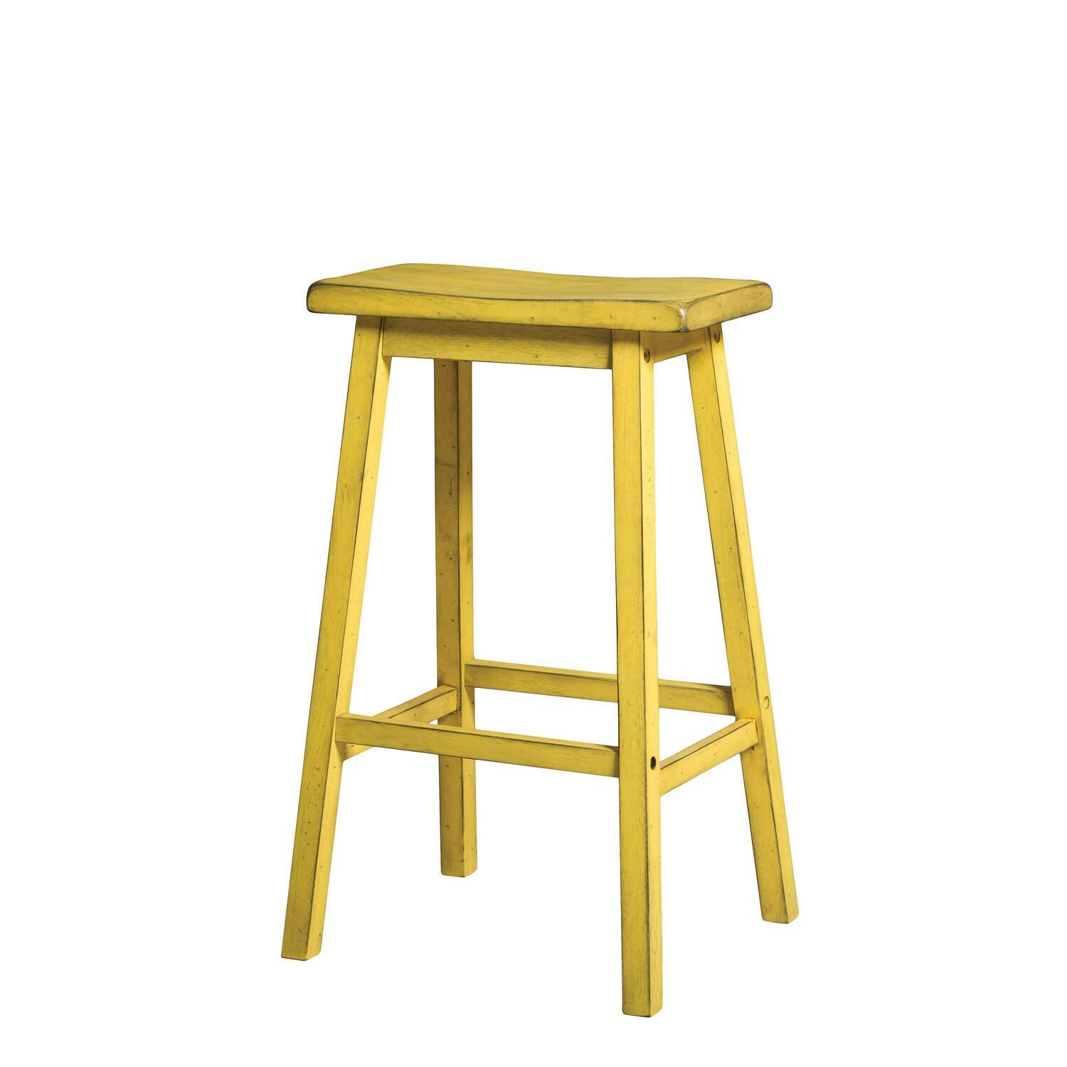Acme Gaucho Bar Stool Antique Yellow Set Of 2 For Sale Online Ebay