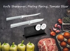 Rada 3 pc Set Knife Sharpener , Peeling Paring and Tomato Slicer New!! 