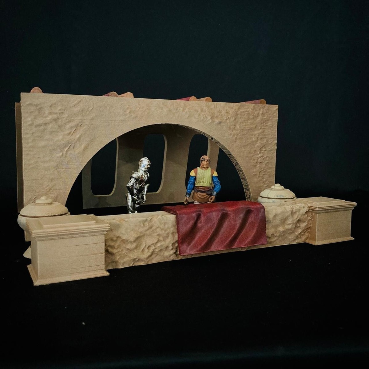 Jabba's private box in the Mos Espa Grand Arena Diorama for 3.75in