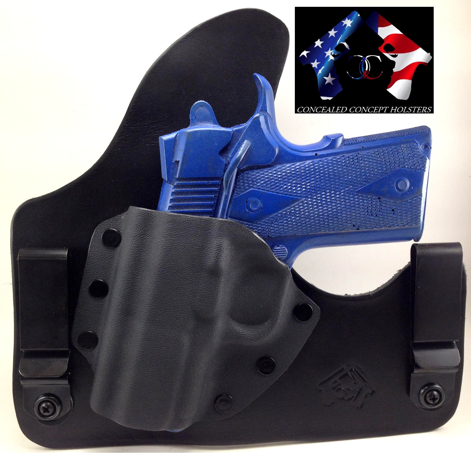 SOB SMALL OF BACK HOLSTER LEATHER KYDEX HYBRID CONCEALED CONCEPT ...