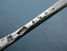 Early George II Silver 7 7/8" Spoon EBENEZER COKER London c1748