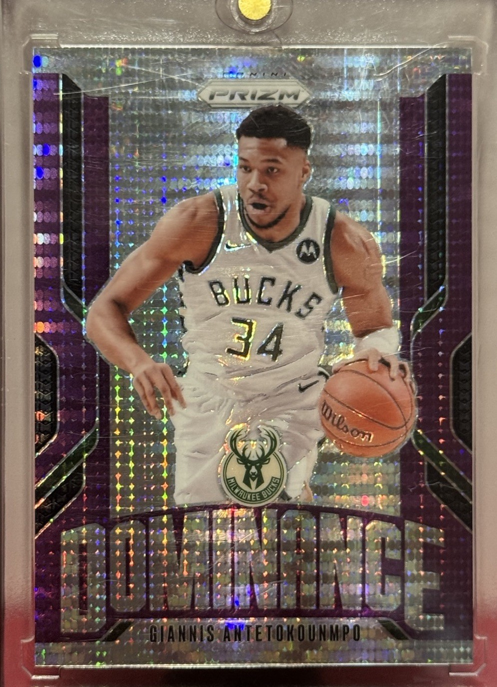 2024 Prizm Dominance Purple Pulsar RARE #31/35 Giannis Antetokounmpo Bucks