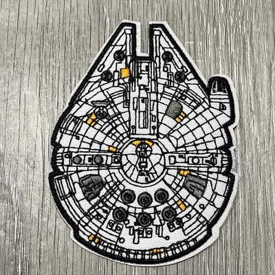 Star Wars Millennium Falcon Patch Embroidered Iron On Or Sew On 4.1x3.5 Inch