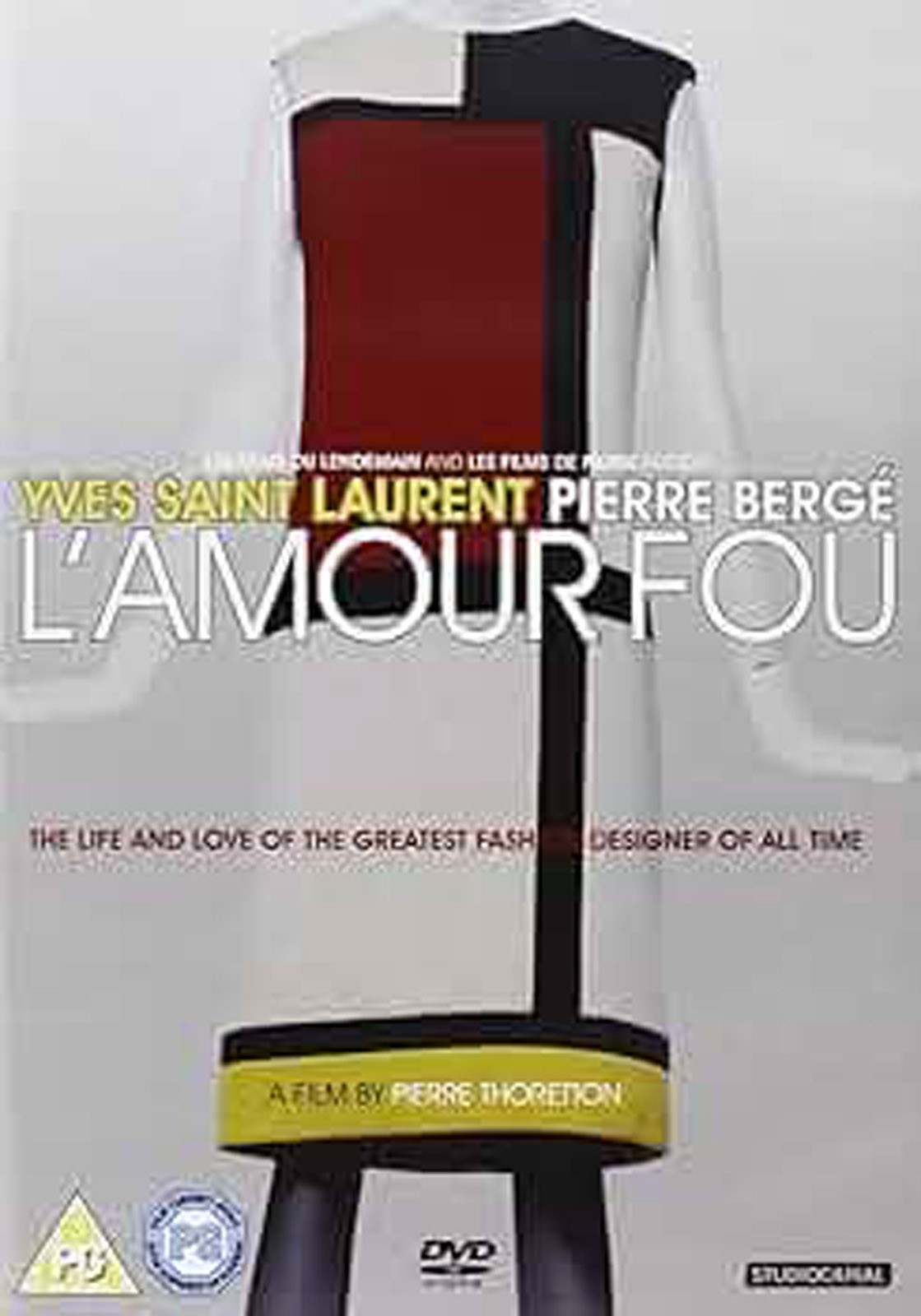 L'AMOUR FOU YVES SAINT LAUREN PIERRE BERGE DVD. FREE UK P&P