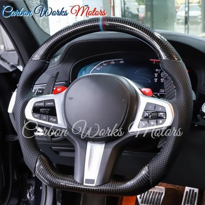 Heated Carbon Fiber Steering Wheel For BMW G20 G21 G22 G23 G26 G42 F44 Z4 G29 M2