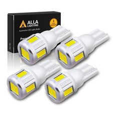 4pcs T10 194 168 LED Bulbs, 6500K Xenon White Parking, License, Interior Map,...