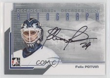 2013-14 ITG Decades 1990s Auto Silver Felix Potvin #A-FP Auto g6s